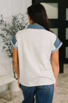 Knowing Me Collared Henley Top - Charming Charlie