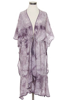 Light Grey  C.C. Tie Dye Beach Coverup is perfect for your next beach day. Made with high-quality material, it offers both comfort and style. The vibrant tie-dye design adds a fun touch to your beach outfit, while the lightweight fabric allows for easy movement. Stay cool and fashionable with this must-have beach coverup.