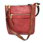 Women’s Kaylee Soft PU Vegan Leather 2 in 1 Tote Crossbody Bag - Burgundy - Crossbody Bags