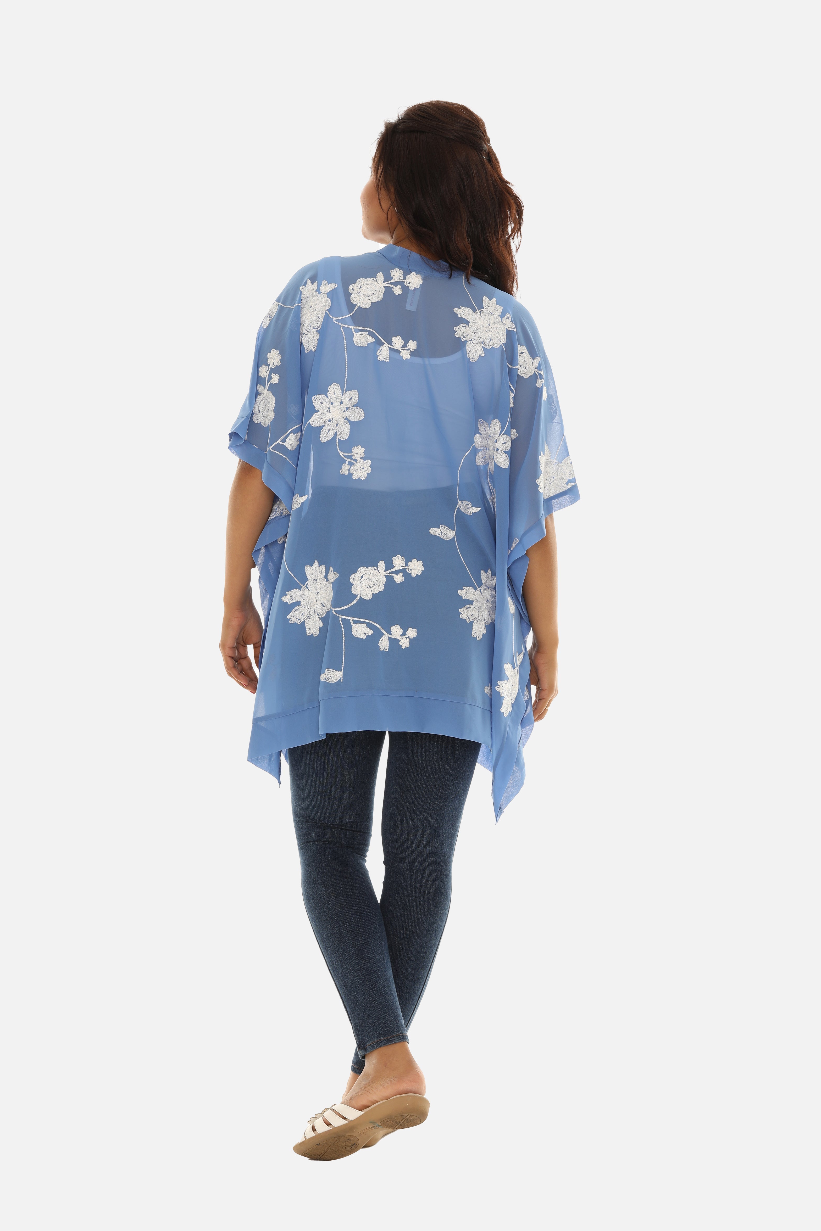 Sheer Floral Embroidered Open Cardigan – Charming Charlie