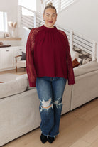 Lace on My Sleeves Blouse - Charming Charlie