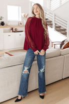 Lace on My Sleeves Blouse - Charming Charlie