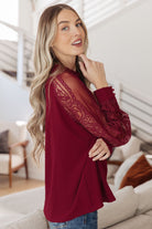 Lace on My Sleeves Blouse - Charming Charlie