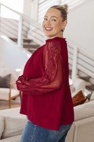 Lace on My Sleeves Blouse - Charming Charlie