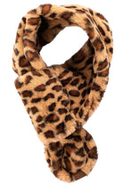 Latte C.C Faux Fur Scarf With Leopard Pattern, accents your look with a soft, highly versatile leopard design and keeps you warm and toasty on cold days and in winter. The variety of its color adds harmony & completes your outfit in perfect style. You will feel cozy, comfortable, and confident any time and any place with this scarf. Throw it on over so many pieces elevating any casual outfit!