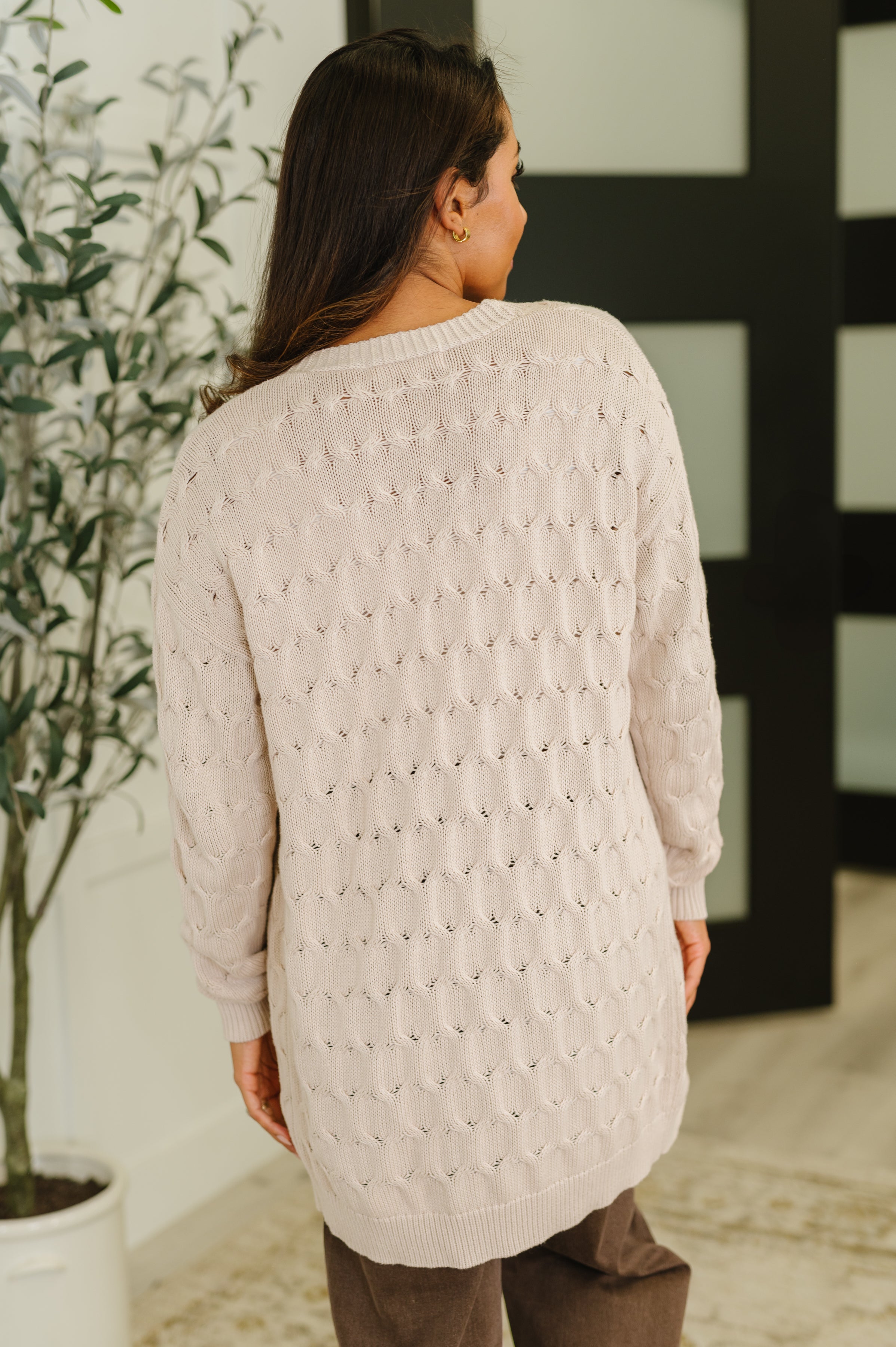 Laugh Airily Cable Knit Cardigan - Charming Charlie