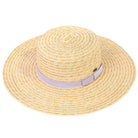 Lavender CC Boater Sunhat with Solid, fashionable design and vibrant color will make you more attractive. It's a great accessory for any outfit. Whether you‚Äôre basking under the summer sun at the beach, lounging by the pool, or kicking back with friends at the lake. Perfect gifts for Prom, birthdays, holidays, or any occasion.
