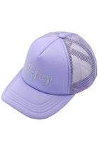 Lavender C.C WIFEY Rhinestones Trucker Cap is a must-have for any stylish woman. With a dazzling display of rhinestones and a comfortable trucker design, you'll be turning heads wherever you go. Add a touch of glam to your daily look and show off your wifey status in style.
