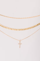 Layered Faith Necklace in Gold - Charming Charlie