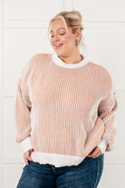 Least High Maintenance Contrast Trim Sweater - Charming Charlie