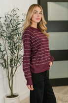Leaves or Breeze Long Sleeve Knit Top - Charming Charlie