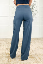 Leg Day Legends Straight Leg Bottoms in Code Blue - Charming Charlie