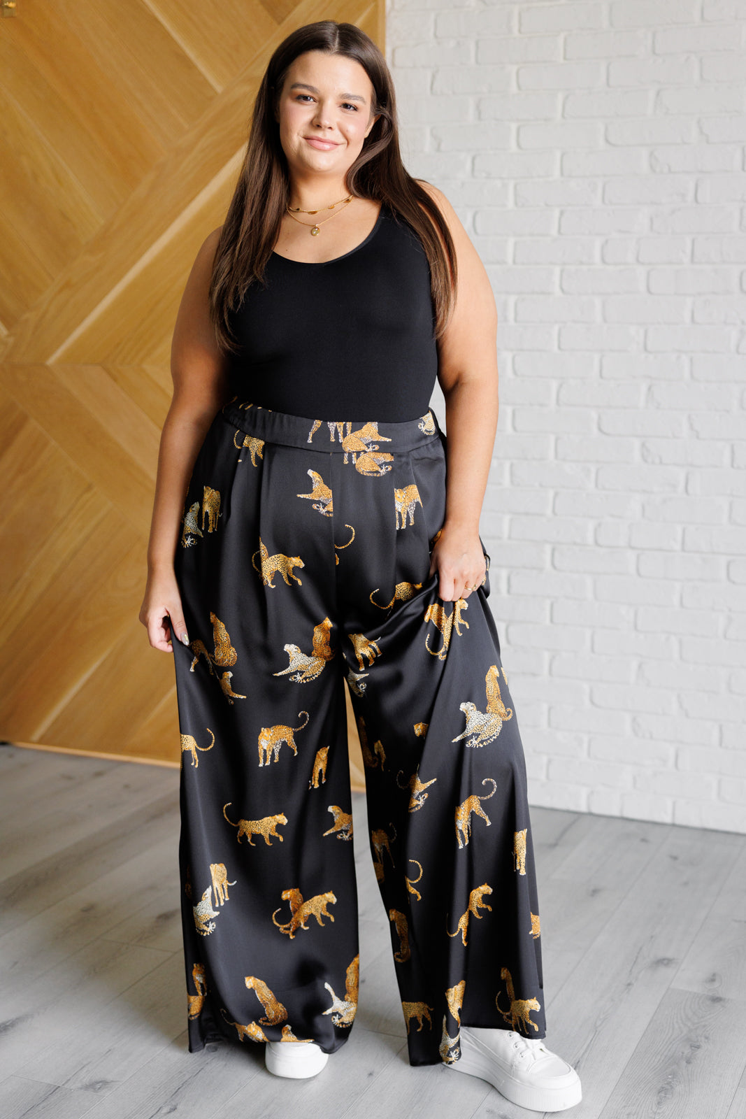 Legendary in Leopard Satin Wide Leg Pants – Charming Charlie