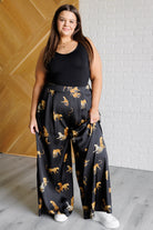 Legendary in Leopard Satin Wide Leg Pants - Charming Charlie
