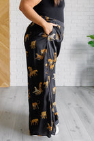 Legendary in Leopard Satin Wide Leg Pants - Charming Charlie