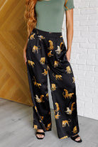 Legendary in Leopard Satin Wide Leg Pants - Charming Charlie