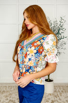 Less Concerned V-Neck Floral Blouse - Charming Charlie