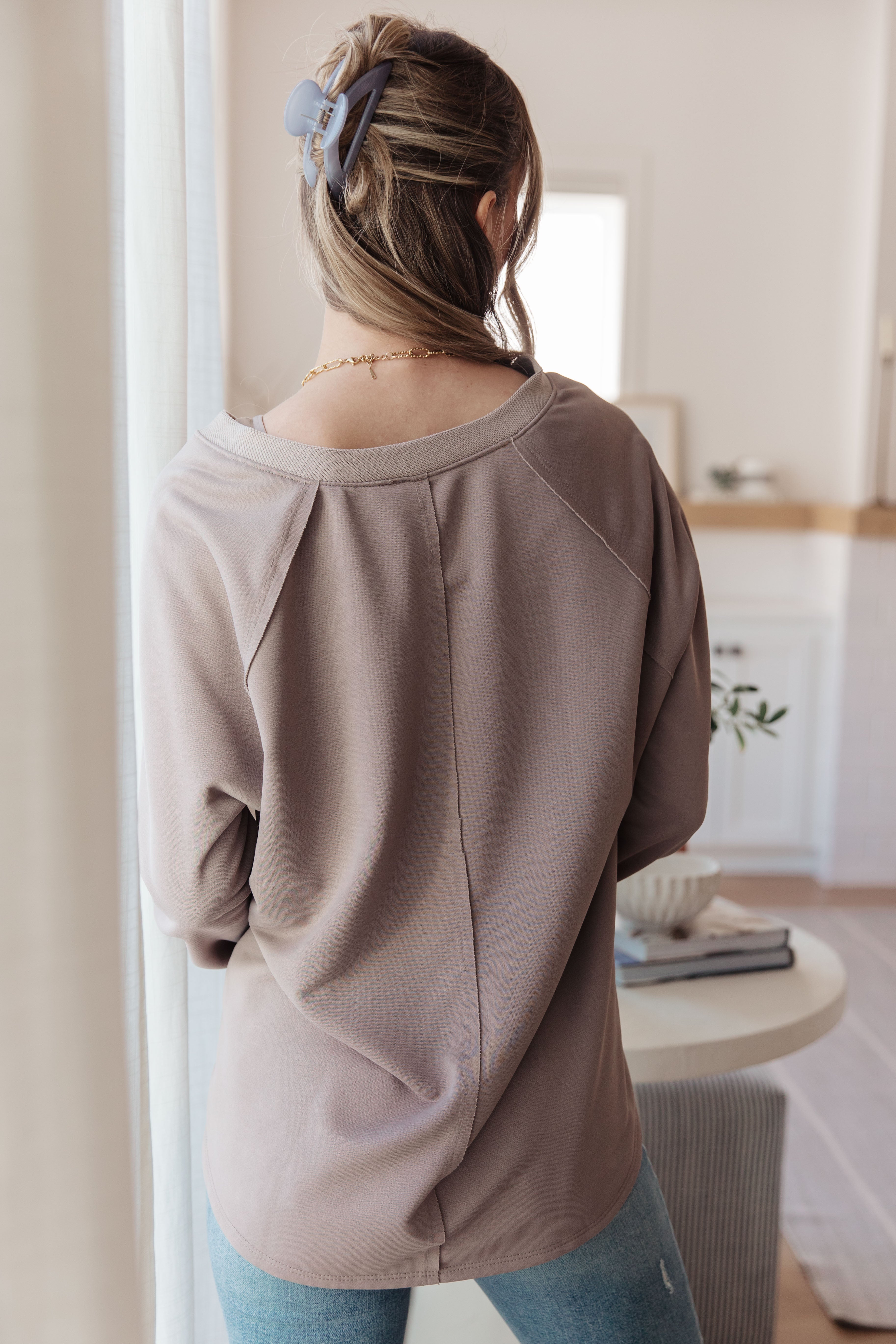 Less Conversation V-Neck Top - Charming Charlie