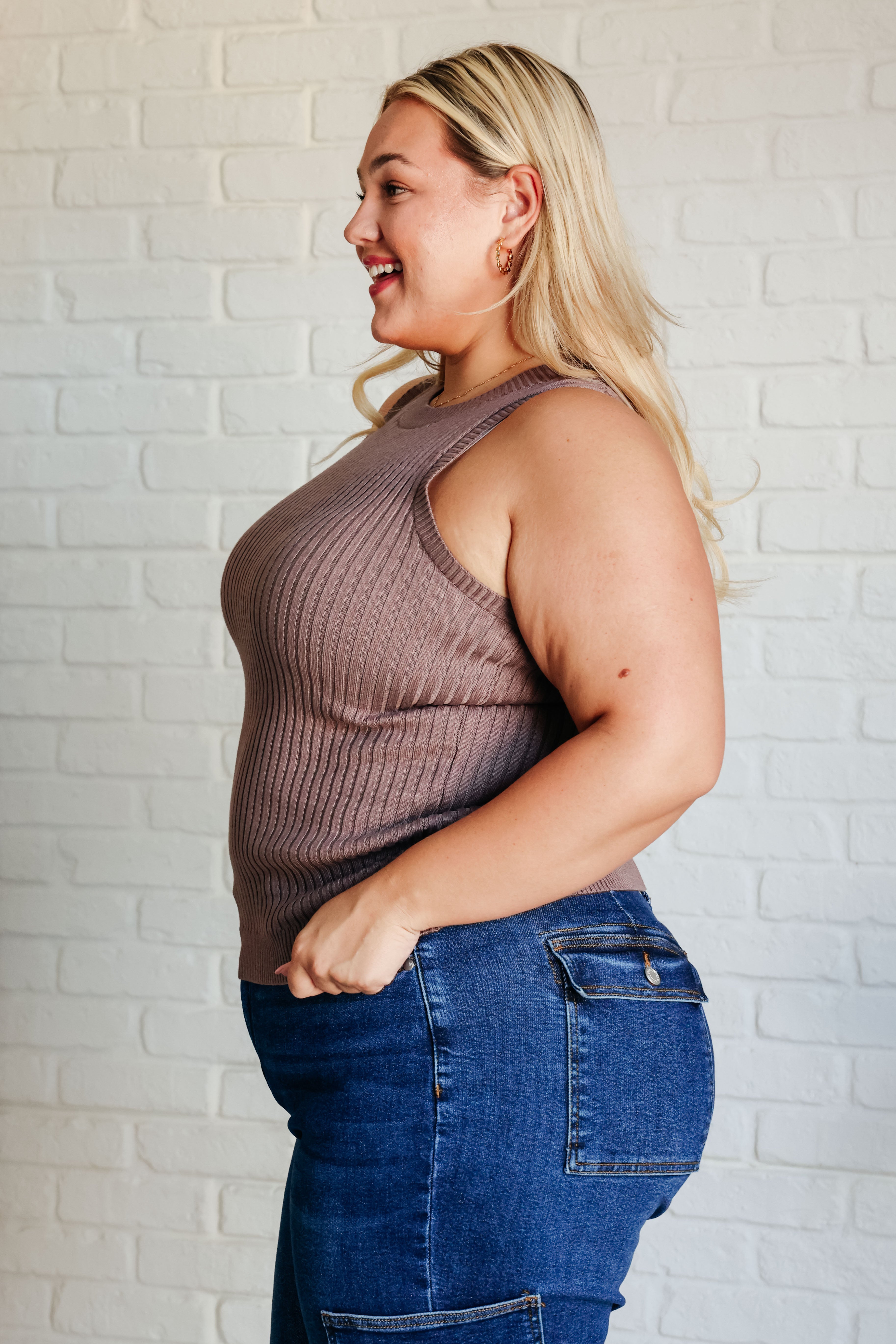 Let Me Hear it Ribbed Sweater Tank - Charming Charlie