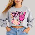 Let's Go Pennant in Grey Sweatshirt - Charming Charlie