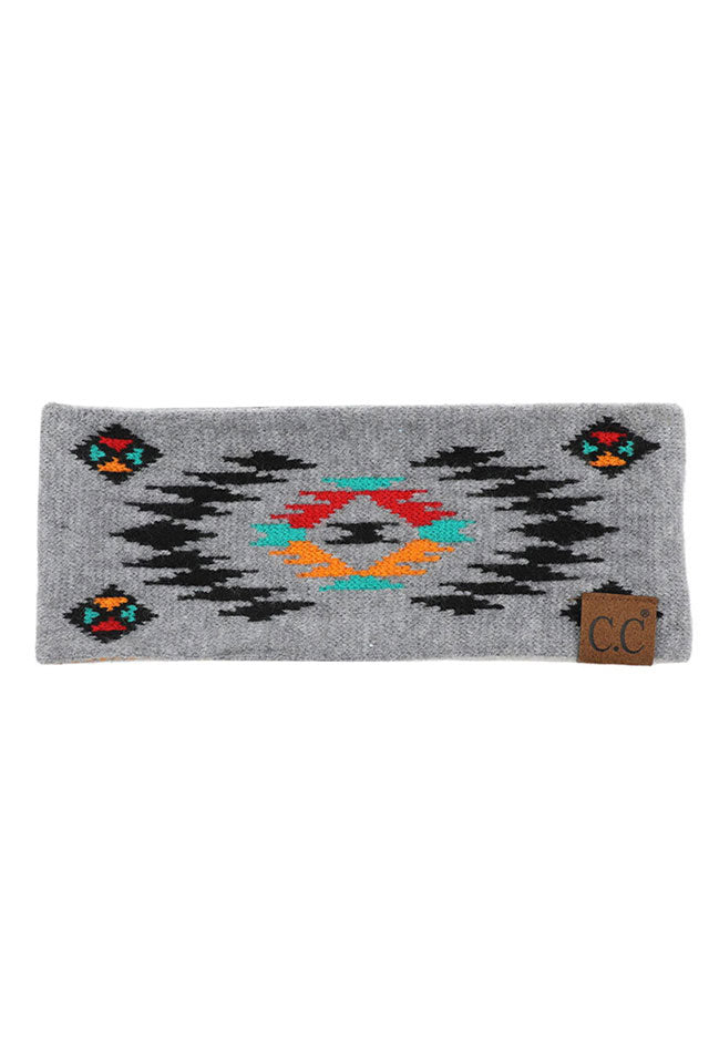 Light Gray C.C Soft Aztec Pattern Headwrap, soft ear warmer will shield your ears from cold winter weather ensuring all day comfort, Cuff headwrap creates a cozy, trendy look, both comfy and fashionable with a pop of color. These are so soft and toasty you’ll want to wear them everywhere. Perfect for the cool winter weather warm in the cold climates and comfy cozy fit .Perfect Gift Birthday, Christmas, Stocking Stuffer, Secret Santa, Holiday, Anniversary, Valentine's Day, Loved One.