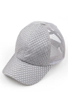 C.C GLITTER NETS CRISS-CROSS PONYCAP - Charming Charlie