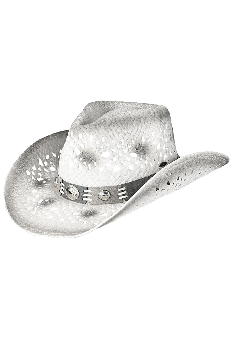 LightGray C.C Multi Color Vegan Suede Band Cowboy Hat is the perfect accessory for any cowboy or cowgirl. Made with vegan suede, it is both stylish and cruelty-free. The multi-color band adds a pop of color to any outfit. Stay on-trend and conscious with this must-have cowboy hat.