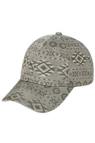 Light Gray C.C. South Western Pattern Baseball Cap is perfect for those looking to add a touch of style to their wardrobe. Made with a unique South Western pattern, this cap is both fashionable and functional. Stay protected from the sun while making a statement with this trendy accessory.
