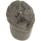 LightGrey Knit Beanie Tail CC Cap combines cozy warmth with functional style, featuring a soft knit fabric that stretches comfortably for all-day wear. Designed with a unique tail opening, it allows for easy ponytail or bun access, making it ideal for active lifestyles. Its versatile fit and classic design provide both comfort and practicality, perfect for chilly days when you want to stay warm without sacrificing convenience or style.