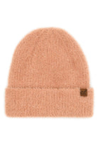 Light_Bronze_Wrap yourself in chic charm with the C.C Metallic Eyelash Cuff Solid Beanie. This beanie shimmers with metallic accents and features a playful eyelash cuff detail. Perfect for adding a touch of glamour to your everyday style, this beanie is a must-have accessory for chilly days or as a gift to your fashionable friends. Elevate your look effortlessly and stay cozy in style. 