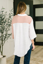 Like You Do Dual Toned Button Down - Charming Charlie