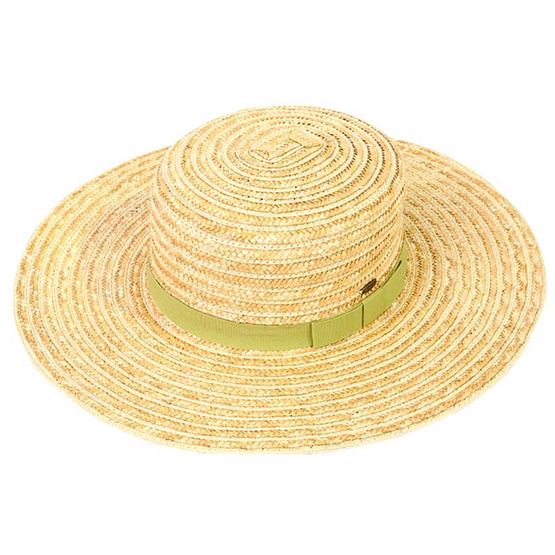 Lime CC Boater Sunhat with Solid, fashionable design and vibrant color will make you more attractive. It's a great accessory for any outfit. Whether you‚Äôre basking under the summer sun at the beach, lounging by the pool, or kicking back with friends at the lake. Perfect gifts for Prom, birthdays, holidays, or any occasion.