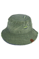 Lime C.C. Stone Washed Denim Bucket Hat provides sun protection while also adding a stylish touch to any outfit. Made with high-quality stone-washed denim, this hat is durable and comfortable to wear. Perfect for any outdoor activity or for simply running errands, it is a must-have for any fashion-forward individual.