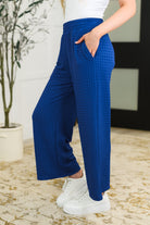 Listen Intently Textured Top and Pants Set - Charming Charlie
