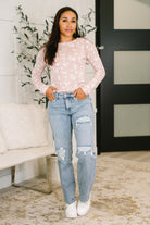 Literally Obsessed with Me Long Sleeve Top in Mauve - Charming Charlie