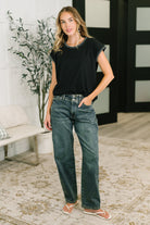 Little Details Trim Detail Top in Black - Charming Charlie