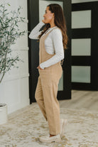 Little Miss Picnic V-Neck Jumpsuit in Brush - Charming Charlie