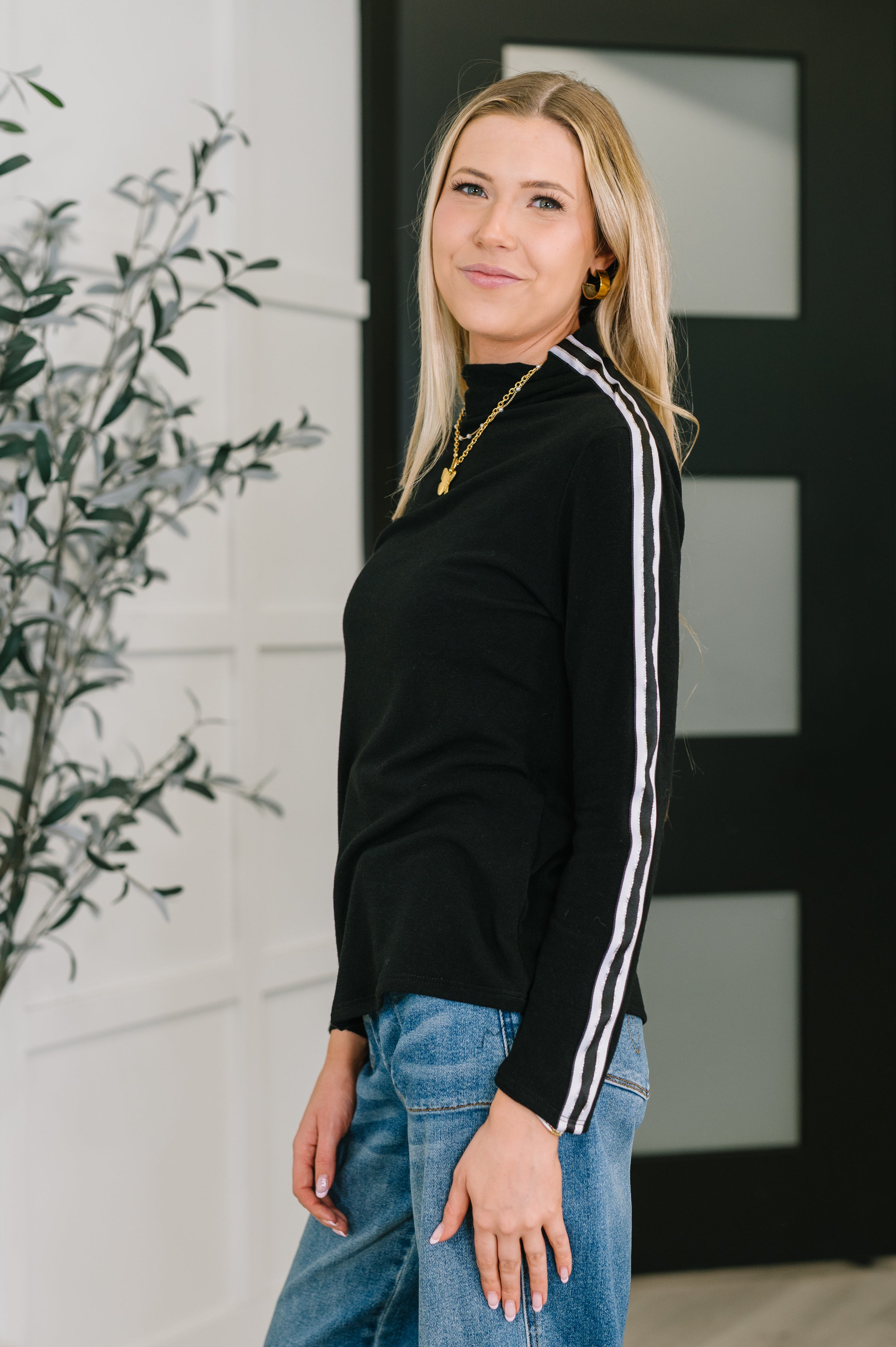 Live Fast High Neck Pullover - Charming Charlie