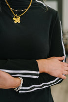 Live Fast High Neck Pullover - Charming Charlie