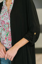 Lizzy Cardigan in Black - Charming Charlie