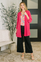Lizzy Cardigan in Fuchsia - Charming Charlie