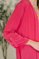 Lizzy Cardigan in Fuchsia - Charming Charlie
