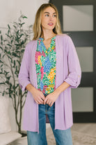 Lizzy Cardigan in Orchid Bloom - Charming Charlie