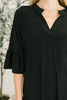 Lizzy Sunday Dress in Black - Charming Charlie