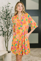 Lizzy Sunday Dress in Leaf Multi Floral- 3/3/2026 NEW - Charming Charlie