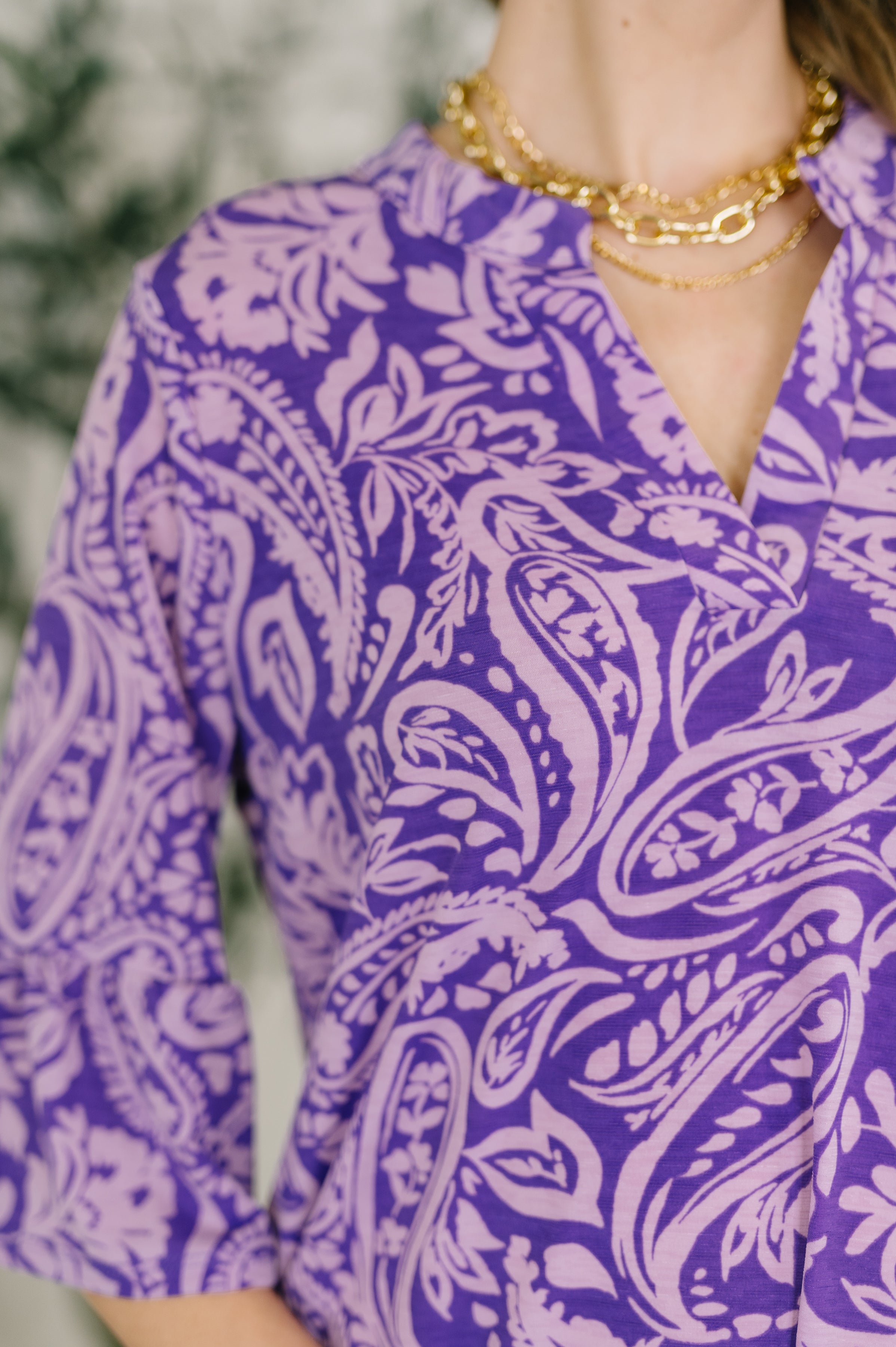 Lizzy Sunday Dress in Purple Paisley- 7/20/2026 - Charming Charlie