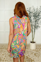 Lizzy Tank Dress in Multi Paisley Mixed Print - Charming Charlie