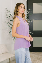 Lizzy Tank Top in Orchid Bloom - Charming Charlie