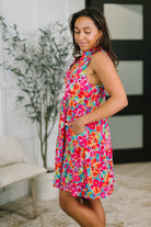 Lizzy Three Tier Tank Dress in Morning Glory - Charming Charlie