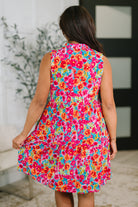 Lizzy Three Tier Tank Dress in Morning Glory - Charming Charlie